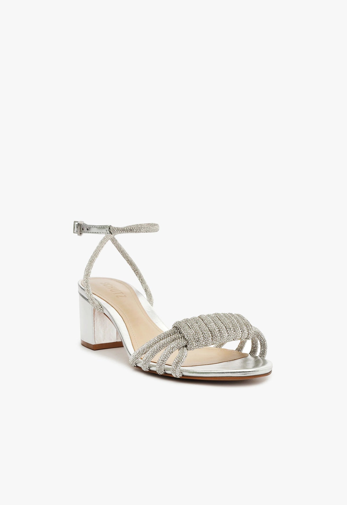 Jewell Mid Block Nappa Leather Sandal - Schutz Shoes