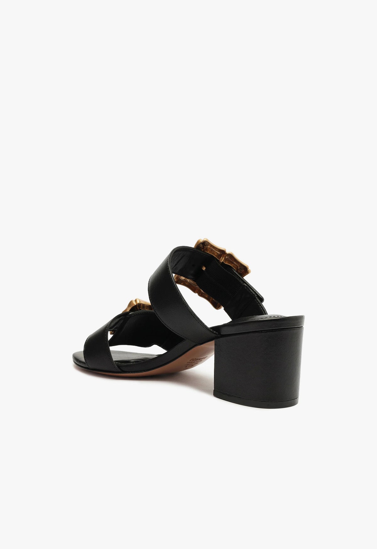 Enola Mid Block Leather Sandal - Schutz Shoes