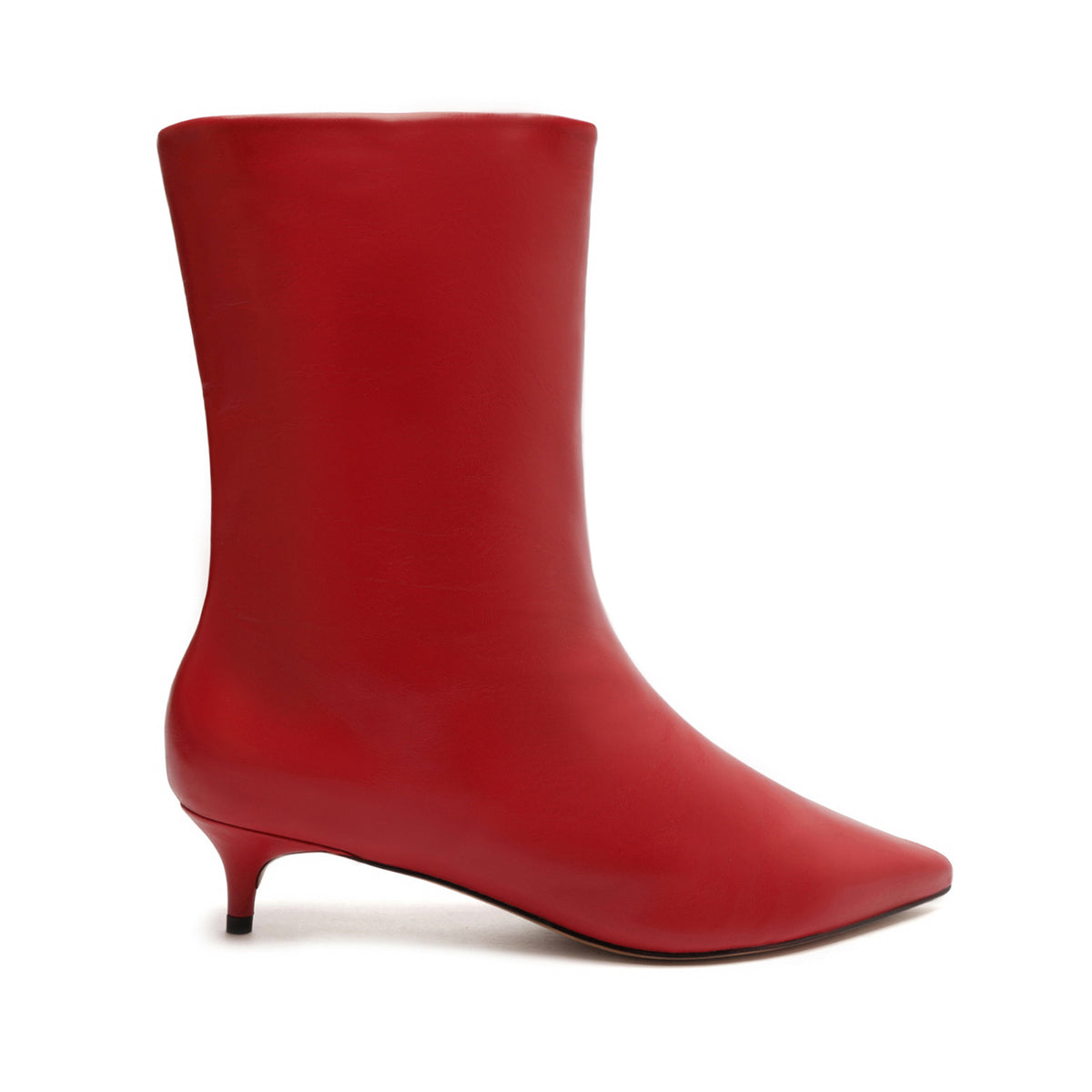 Gail Nappa Leather Bootie 5 Red Nappa Leather - Schutz Shoes