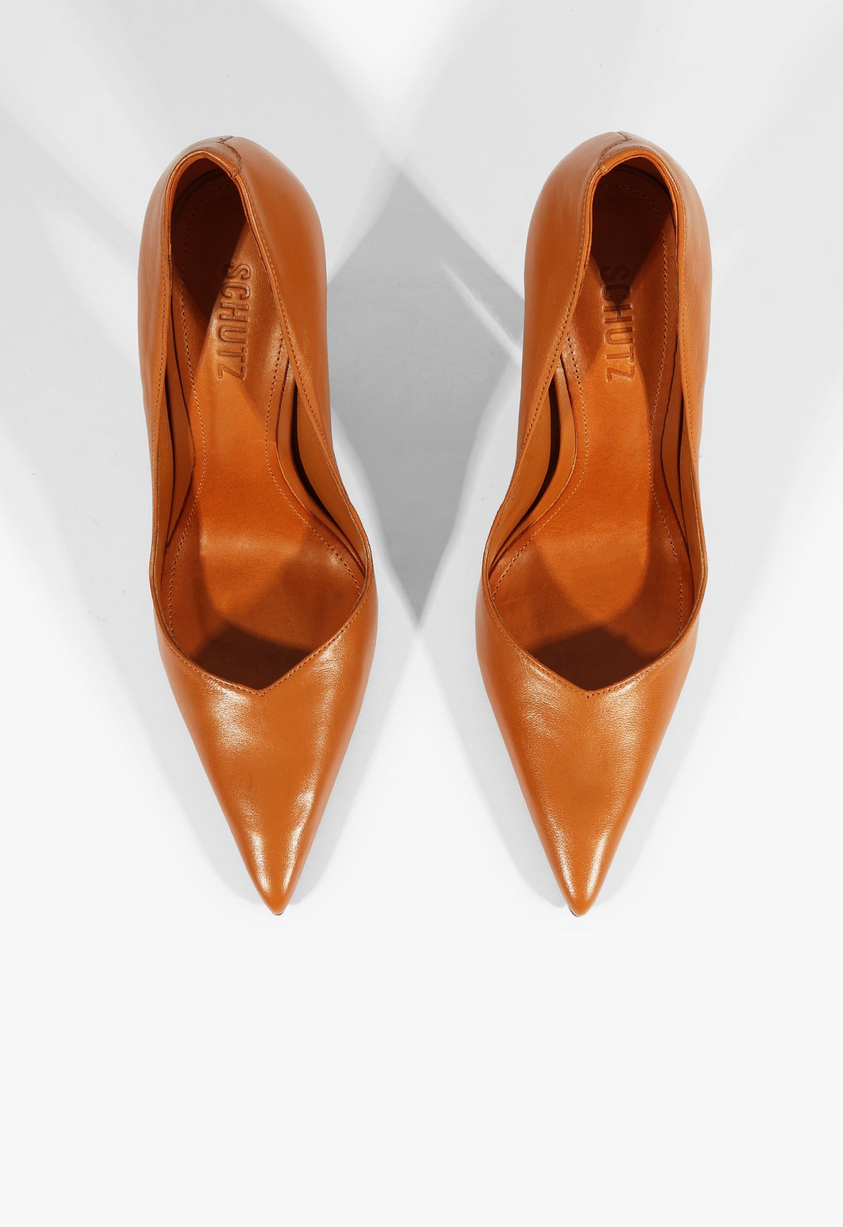 Lexi High Sculptural Brown Pump - Schutz Shoes